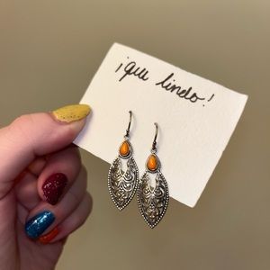 Silver dangly earrings